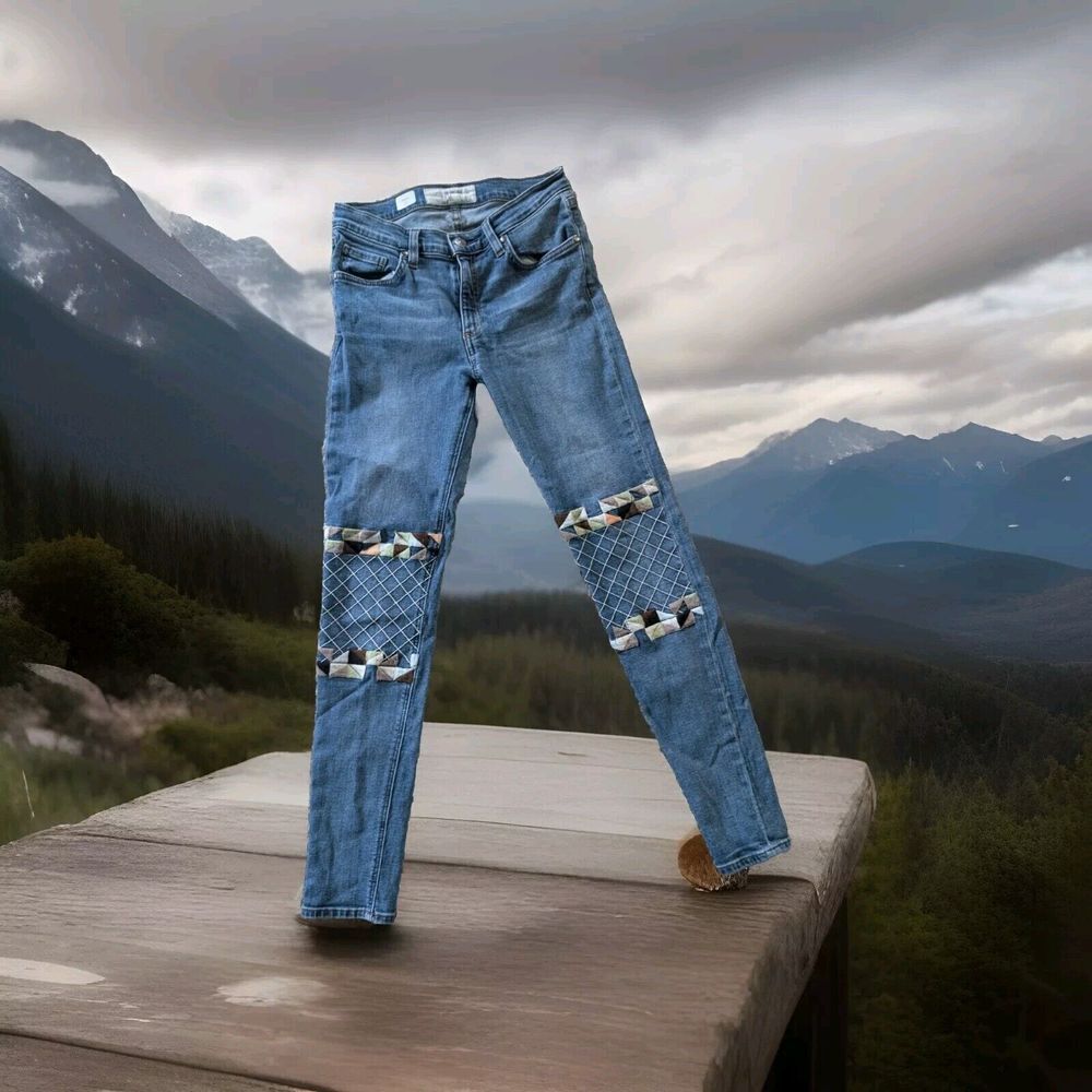 Miss Me Vintage Skinny Jeans-Embroidered‎ Moto -Size 27